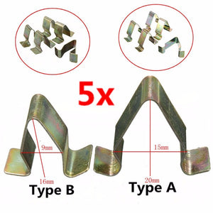 5Pcs Metal Trim Panel Lining Clips Interior Upholstery For VW Audi Seat Skoda