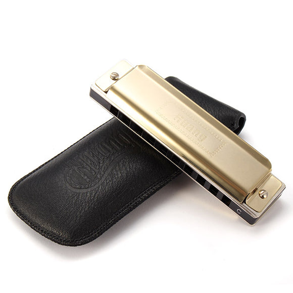 HUANG 107B 10 Hole Blues Harmonica Key of C