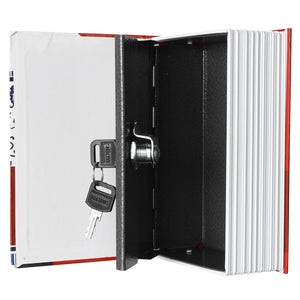 Secret Dictionary Key Lock Book Money Cash Jewellery Safe Hidden Security Box