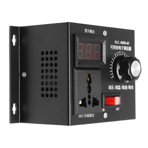 220V 4000W Universal Motor Speed Controller Variable Voltage Speed Regulator LED Display Motor