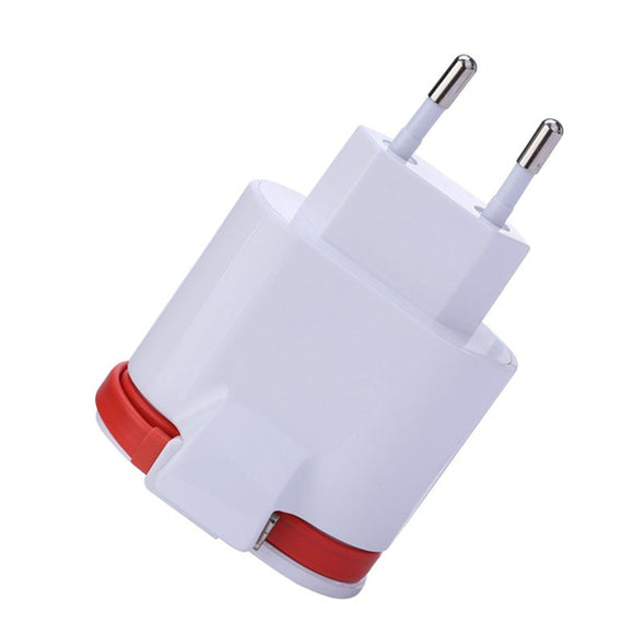 EU 3.4A Duanl USB Travel Charger with 24cm Micro Cable for Xiaomi Huawei Samsung