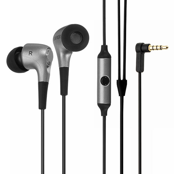 EDIFIER P230 Noise Isolation Stereo Bass In-Ear Earphone with Microphone Line Control