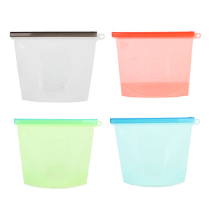 Reusable Silicone Vacuum Storage Sealer Bags Wrap Containers