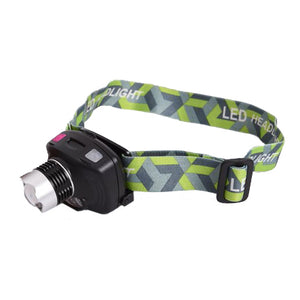 LEO Senses Headlights Head Torch Lamp Cap Zoom Lens Headlights Night Fishing Gear