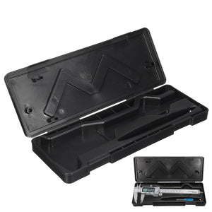 Black Plastic Vernier Caliper Box For 6 Inch Electronic Digital Micrometer Guage