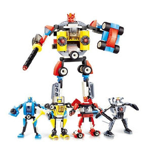 4 In 1 Transformation Robot Car DIY Toys For Children