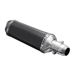 38mm-51mm Motorcycle Exhaust Muffler With Removable Silencer Carbon fiber Color