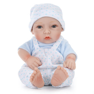 11inch Handmade Reborn Baby Doll Lifelike Realistic Newborn Boy Toy Play House Toys