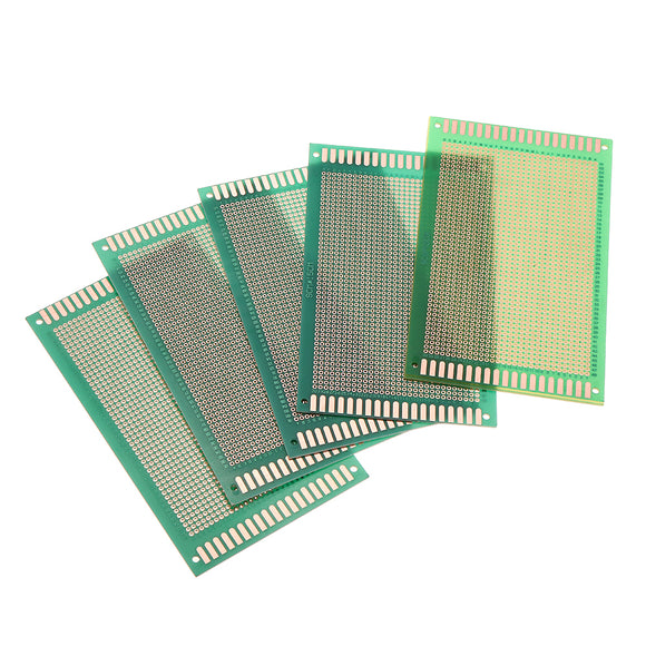 5pcs  90 * 150mm DIY Single-sided Green Oil PCB Universal Circuit Board