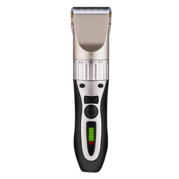 LCD Display Electric Hair Clipper Cordless Trimmer Rechargeable Men Children Elder Salon Barber Kit