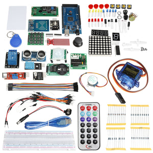 Starter Kits For  Mega 2560 UNO R3 LCD Servo Ultrasonic Motor LED Relay