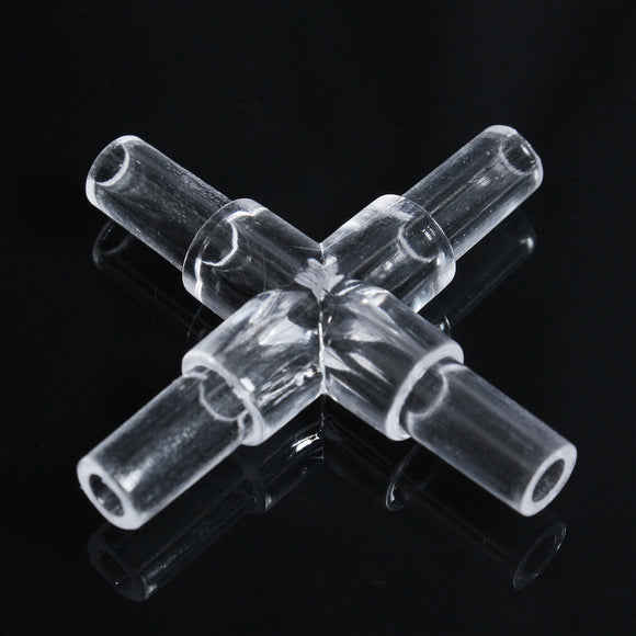 10PCS Water Aquarium Fish Tank Oxygen Air Pump Crystal Square Elbow Pass Pipe Connecting Turn Joint