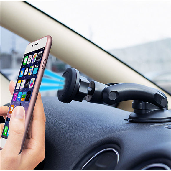 Universal Car Suction Cup Mount Dashboard Front Glass Desktop Stand Magnetic Phone Holder