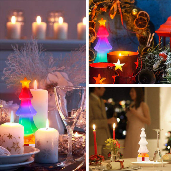 AC85-265V E27 3W LED Colorful Light Bulb Simulated Christmas Tree Shape Effect Party Lamp