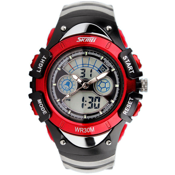 SKMEI 998 Fashion Children Dual Display Watch LED Multifunctional Boys Girls Sport Watch