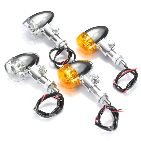 Motorcycle 9 LED Turn Signal Indicator Light Universal For Harley Chopper Bobber Cruisers