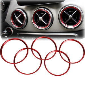 5pcs Air Outlet Decorative Ring For Mercedes Benz A Class A180 A200 A250 W176