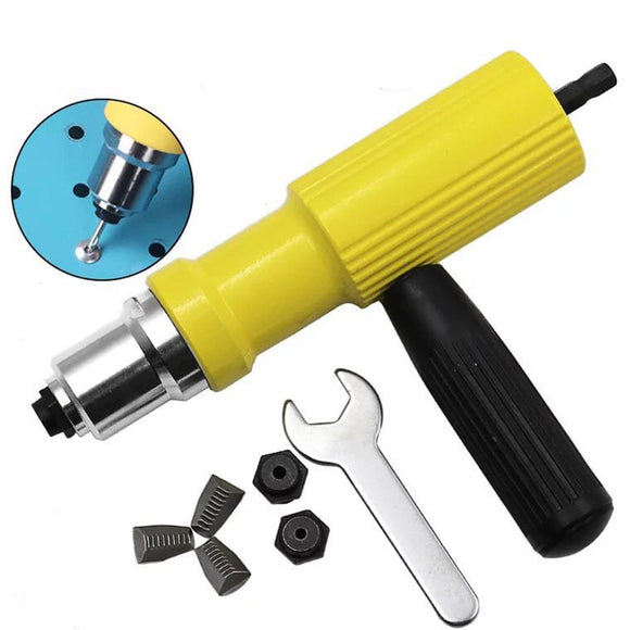 Drillpro Electric Riveter Nut Gun Riveting Tool Metal Cordless Riveting Drill Adapter