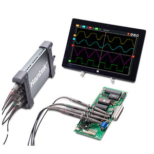 Hantek 6204BC Digital Oscilloscope 200MHZ 1GSa/s 4CH Windows10 / 8 / 7 With USB Interface Probe Han