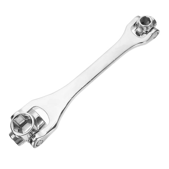 Raitool 8 in 1 8-21mm Silver Hex Socket Wrench Spanner Household Wrench Universal Hand Tools