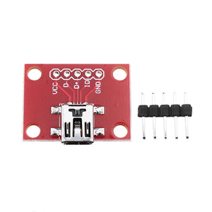 10pcs Mini USB Converter Module Convertsion Board For USB Mini-B Power Extension