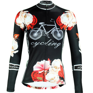 Women Cycling Clothing Jersey Sportswear Long Sleeve Bicycle Racing Clothing Shirts