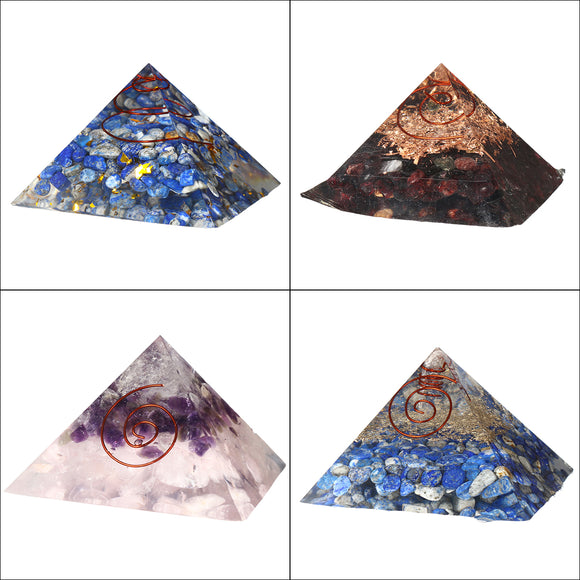 Pyramid Crystals Gemstone Meditation Yoga Energy Healing Stone Home Decoration