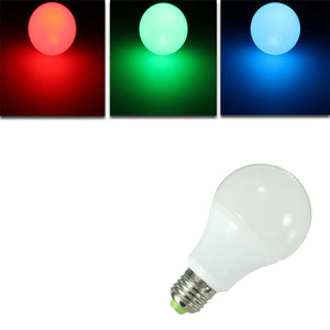 E27 10W RGB 16 Color LED Globe Bulbs RGB LED Light With 24Key Rmote Control AC 85-265