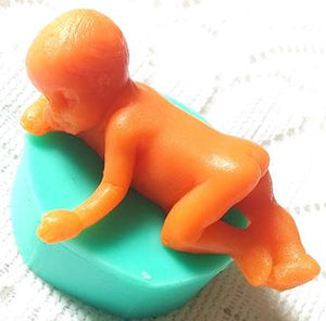 3D Silicone Sleeping Baby Cake Mold Decorating Fondant Soap Mould Creative Baking Tools