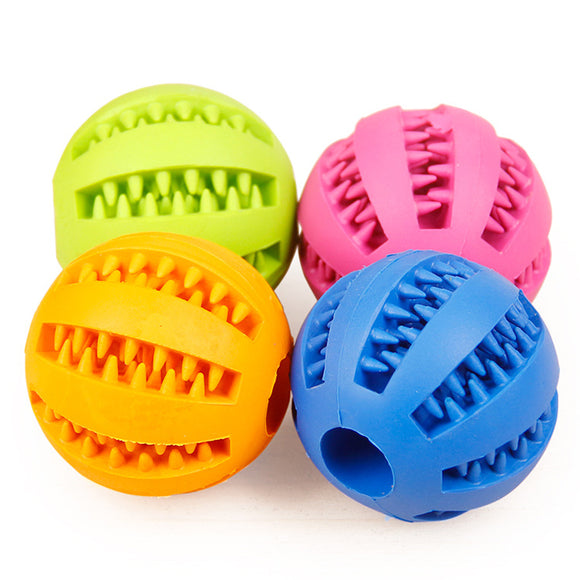 Pet Toys Rubber Leakage Food Ball Toy Funny Interactive Elasticity Ball Dog Chew Toys