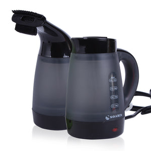 Loskii LH-365 Portable Dual Electric Kettle Steam Irons 600W 220V Extreme Heat Water with Two Lid