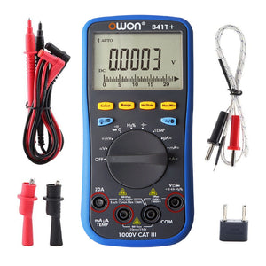 OWON B41T+ 4 1/2 Digital Multimeter With Bluetooth True RMS Tester Meter 3 in 1 Datalogger + Multimeter + Temperature Meter