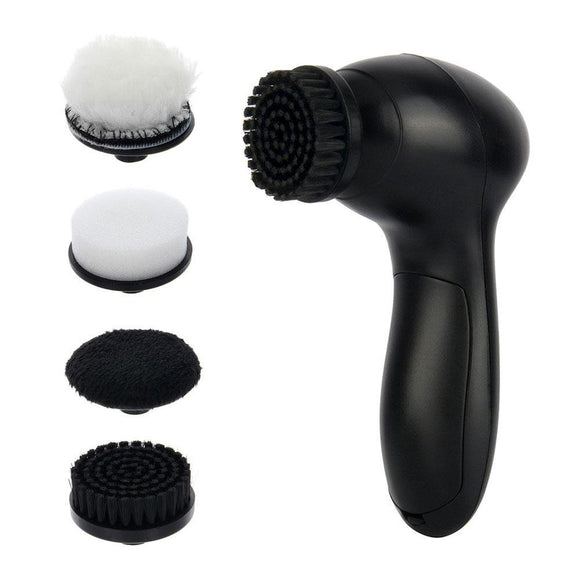 Handheld Electric Shoe Polisher Shoes Scrubber Portable Shoe Cleaning Brush Kit for Leather Shoes