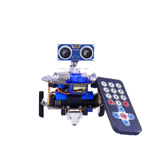 Crabot Cratch Programming Smart Robot DIY Kit for Arduino with Handle Remote/Infrared Remote Control