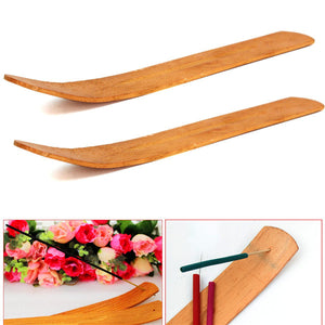 1pc Natural Wood Wooden Incense Stick Catcher Burner 10 Inch