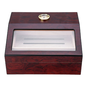 28X22.5X9.5cm Humidor Storage Box Cabinet Humidifier Display Box