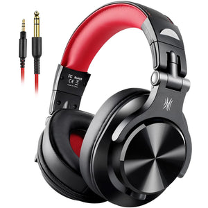 Oneodio A71 Wired Headphones HIFI Stereo 40MM Dynamic 3.5mm/6.35mm Head-Mounted Stretchable Studio DJ Gaming Headset with Mic