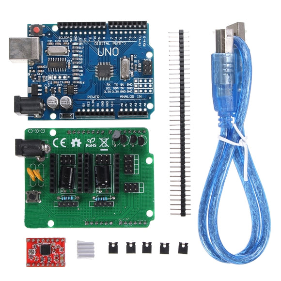 Geekcreit UNO R3 Board ZUM Scan Shield Expansion Open Source Kit For DIY Ciclop 3D Printer Scanner