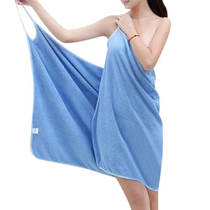 Honana BX-910 Soft Shoulder Straps  Lady Wearable Bath Towel Beach Cloth Beach Spa Bathrobe