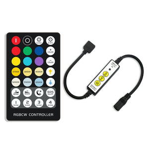 DC5-24V 6A Mini 3Keys IR LED Dimmer Controller+28Keys Remote Control for RGBCCT Strip Light