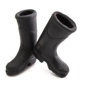 1:12 Black Mini Rain Boot Dollhouse Miniature Furniture Accessories For Dollhouse