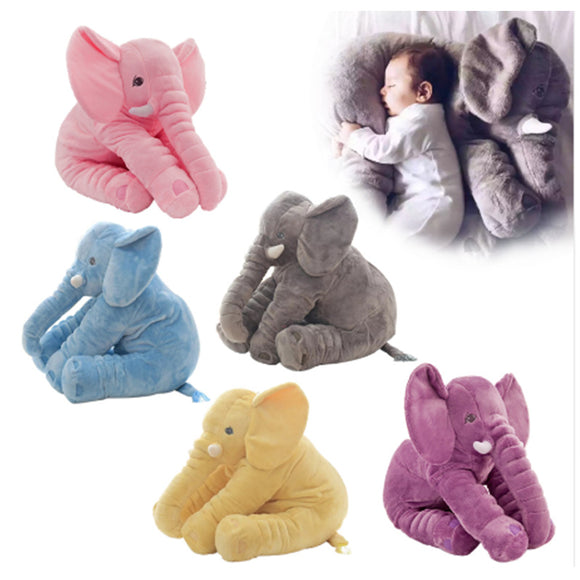 40CM/60CM Baby Animal Plush Elephant Doll Pillow Kids Toy Children Room Bed Decoration Toys