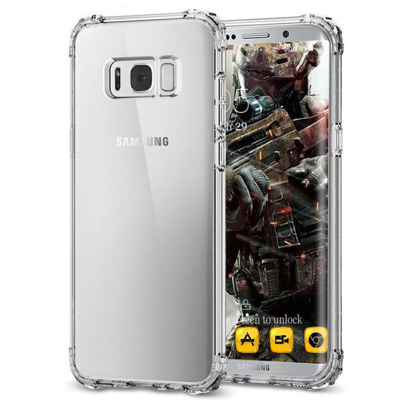 Air Cushion Transparent Soft TPU Case For Samsung Galaxy S8 Plus 6.2