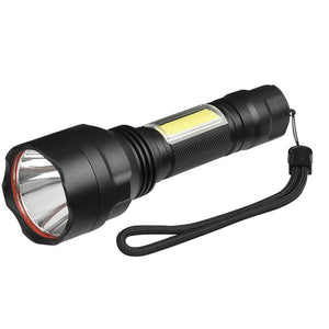 XANES C8-COB T6+COB 1000Lumens 4Modes Brightness Tactical LED Flashlight