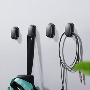 Baseus 4 PCS Strong Sticky Earphone Wall Hook Data Cable Clip Organizer Self Adhesive Car Storage Hanger