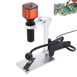 HAYEAR Full HD 24MP 1080P 60FPS Industry Video Microscope Camera HDMI USB  Output Magnifier TF Storage Chip Phone Repair