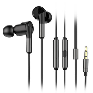 Picun D6 Dual Unit Heavy Bass Hifi In-ear Gaming Earphone 3.5mm Jack Noise Reduction With HD Mic