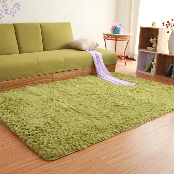 80x120cm Fluffy Anti Skid Shaggy Floor Mat Door Sill Rug Home Bedroom Dining Room Carpet