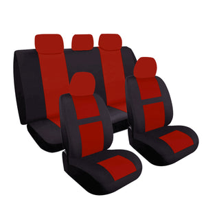 Universal 9Pcs 5 Heads Car Seat Bench Covers Protector Polyester For Truck SUV