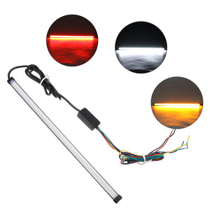 Universal for Car/Motorcycle 12-24V 30/45CM LED Signal Turn Lights Decoration Strip Flow Water